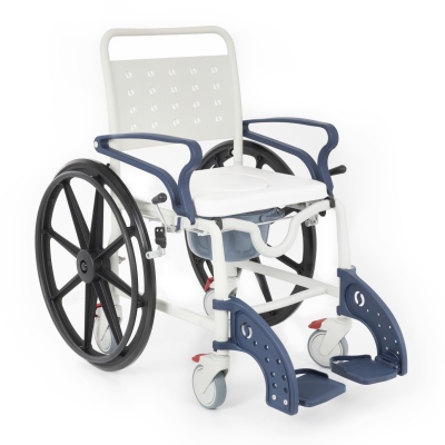 Comfort Plus DM-8088D Soft Lacivert Banyo ve Tuvalet Tekerlekli Sandalye