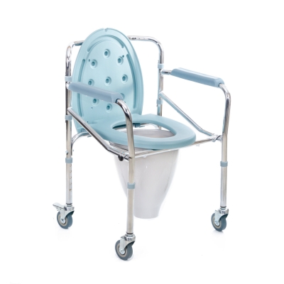 Comfort Plus KY696 A Uzun Kovalı Komot Tekerlekli Tuvalet sandalyesi