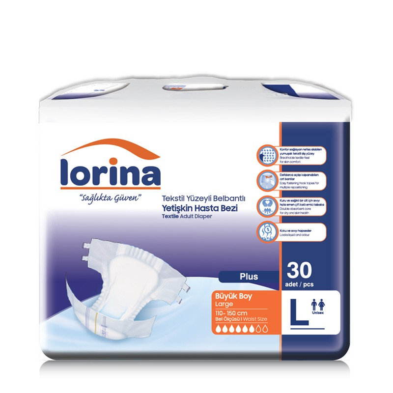 LORİNA PLUS YETİŞKİN HASTA BEZİ LARGE