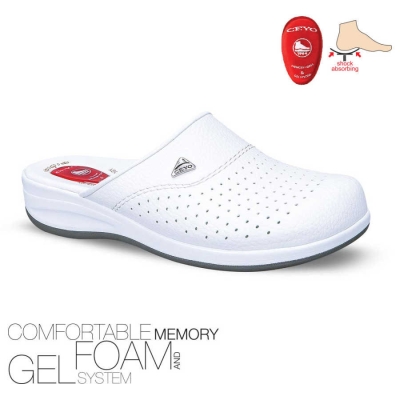Ceyo Sabo Anatomik Epinli Jelli Terlik Beyaz 9844-Flex-1