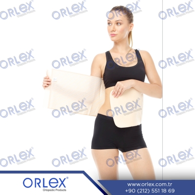 ORLEX ABDOMİNAL KORSE HAVLU PEDLİ