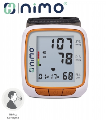 Dijital Bilekten Ölçer Türkçe konuşan Tansiyon Aleti