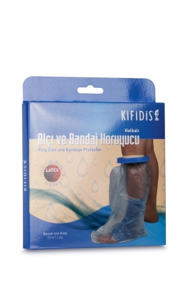 Kifidis FS-2103 Fst Sıvı Geçirmez Alçı ve Bandaj koruyucu Bone (Bacak için Kısa) STD