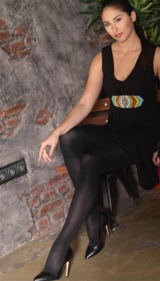 Varimed Pamuklu Siyah Renk Külotlu Varis Çorabı Açık ve Kapalı Burun