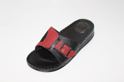 ORLEX Topuk Dikeni Tam Ortopedik Deri (KEMİK ÇIKINTISI KORUYUCULU) Kadın Epinli Terlik