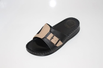 ORLEX Topuk Dikeni Tam Ortopedik Deri (KEMİK ÇIKINTISI KORUYUCULU) Kadın Epinli Terlik