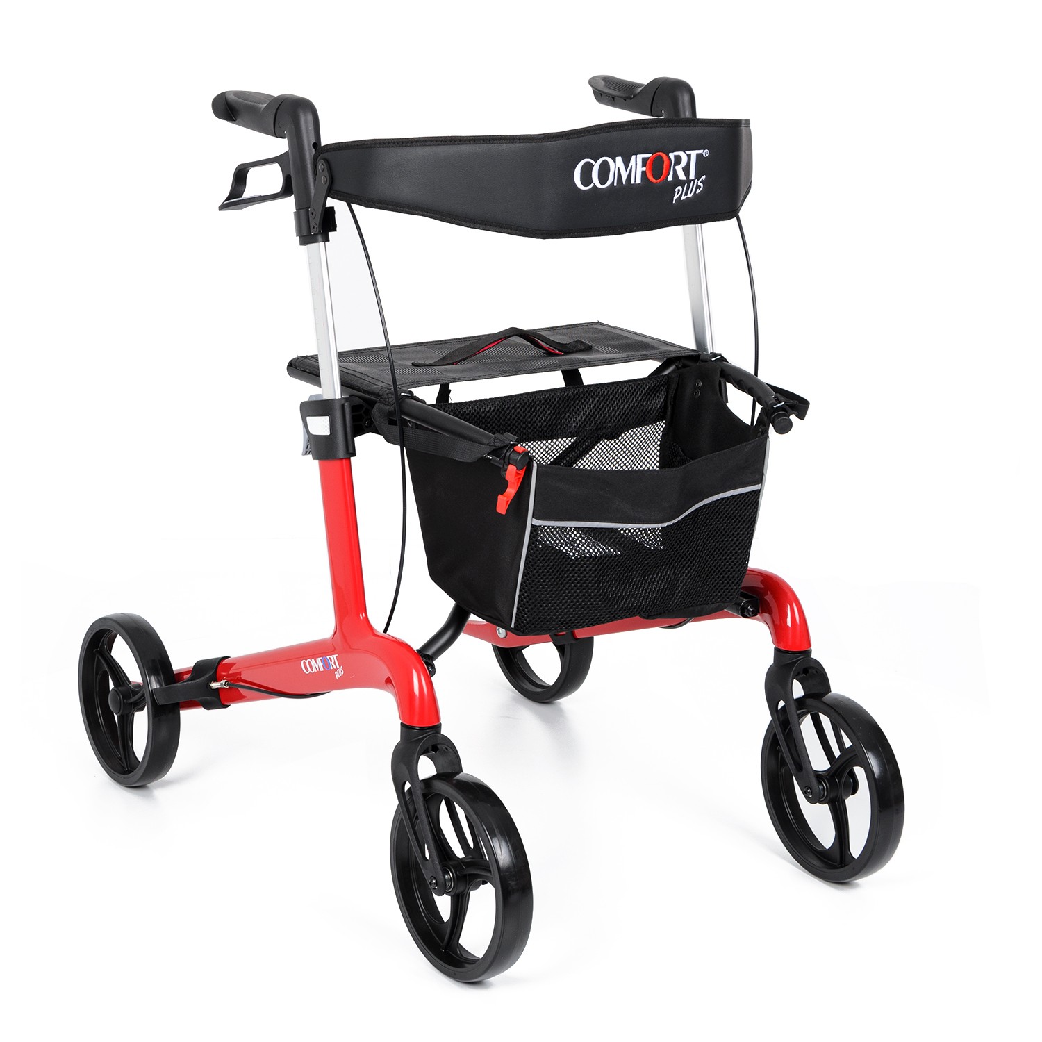 Comfort Plus Spırıt X4 Carbon Fiber Kırmızı Rolatör Yürüteç