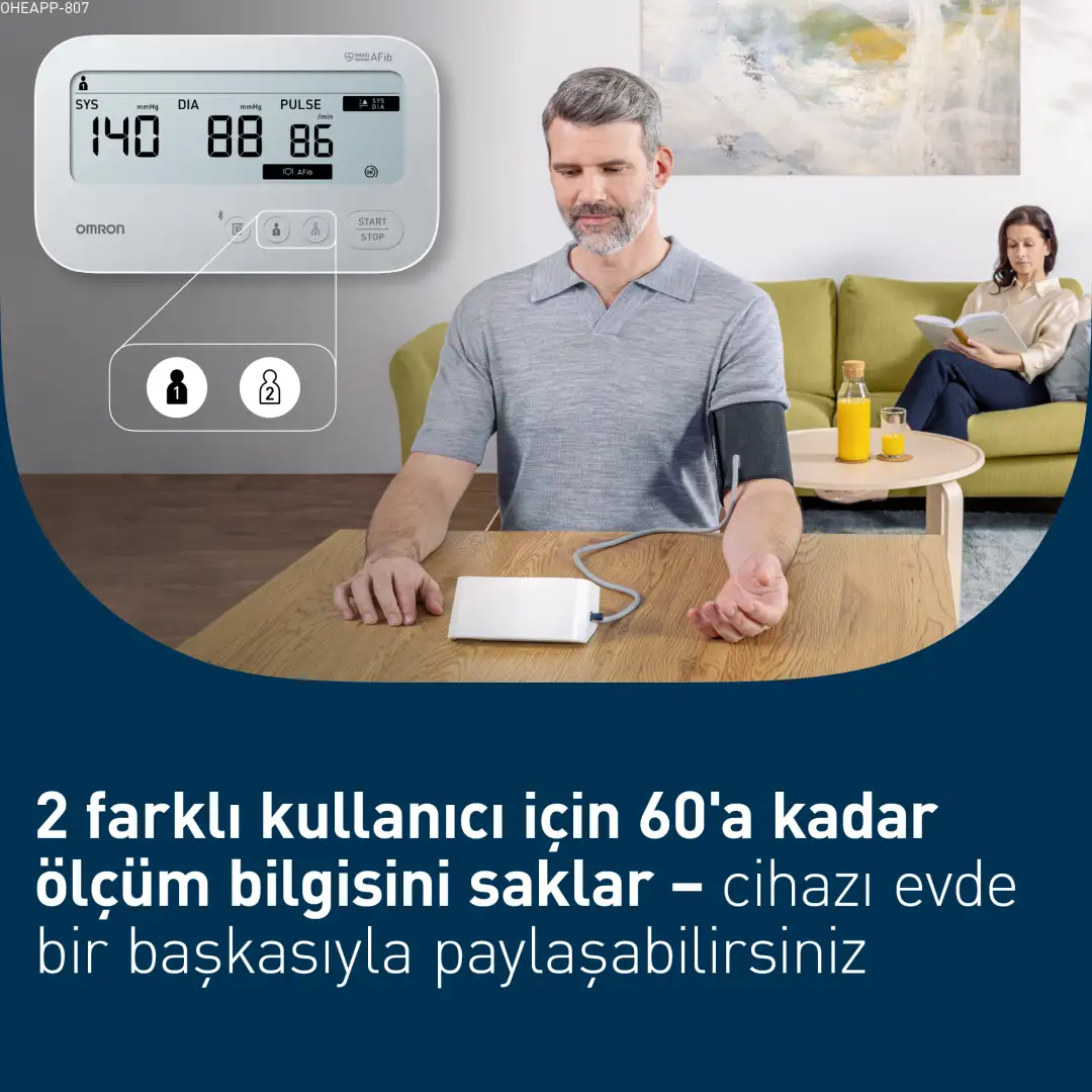 Omron M3 Comfort AFib HEM-7196-FLE koldan ölçer dijital tansiyon aleti
