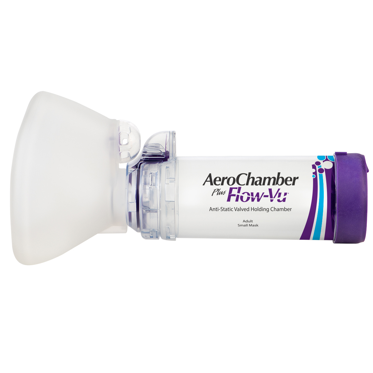 AEROCHAMBER PLUS® FLOW-VU® Chamber (Mor, Erişkin +5 yaş) - (Purple, Adult Small 5+ Years)