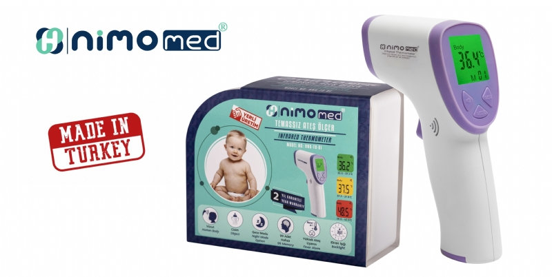 Nimomed Dijital Temassız Tabanca Tipi Ateş Ölçer