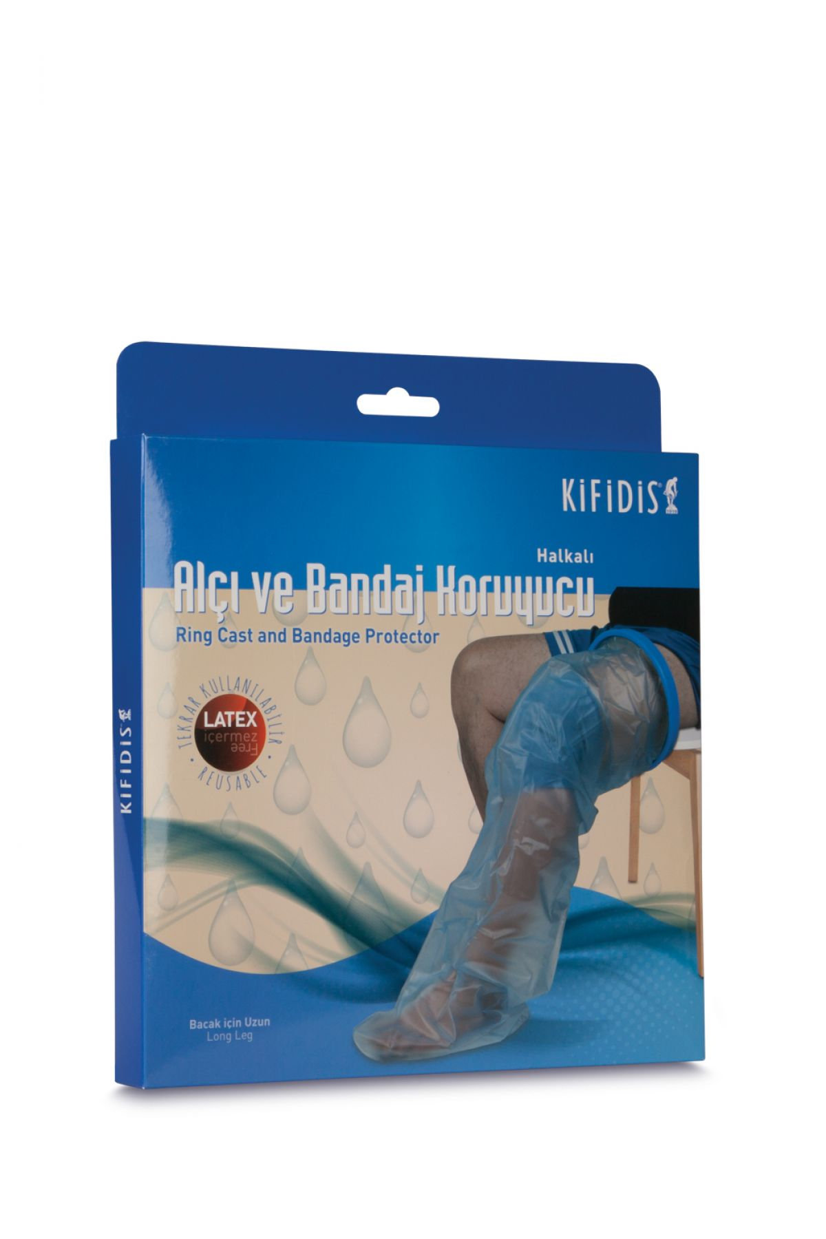 Kifidis  FS-2105 Fst Sıvı geçirmez Alçı ve Bandaj koruyucu Bone (Bacak için Uzun) STD