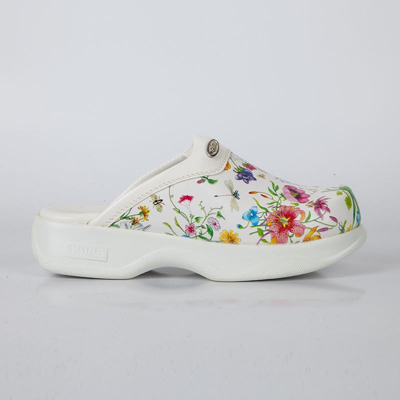 ByGuru Sabo Hemşire Çiçek Desenli Bayan Terlik  CG04