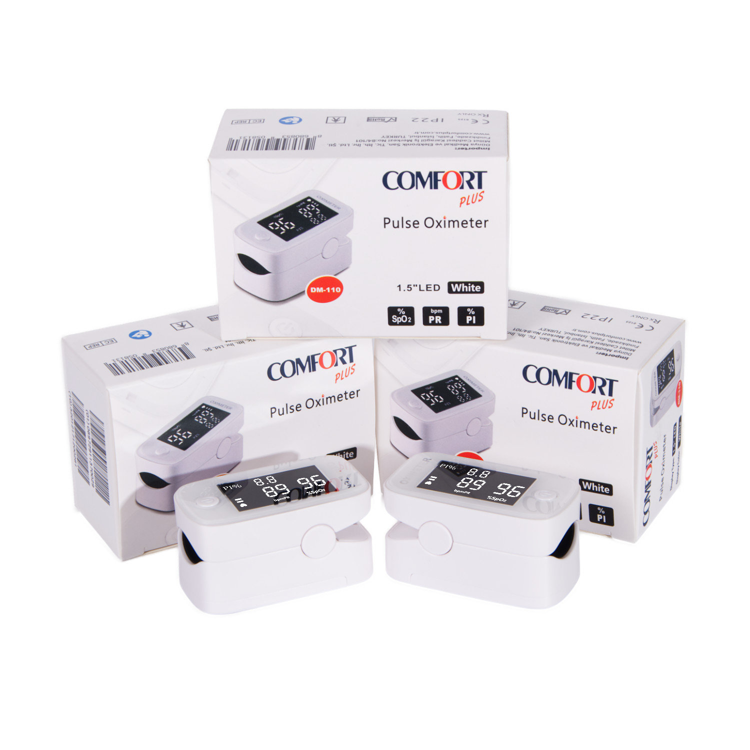 Comfort Plus DM-110 Parmak Tipi Pulseoksimtre Cihazı Nabız Oksijen Ölçer