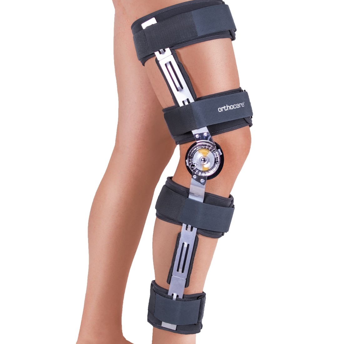 Orthocare Genucare ROM Teleskopik uzunluk ayarlı, fleksiyon/extansiyon limitli, açı ayarlı dizlik