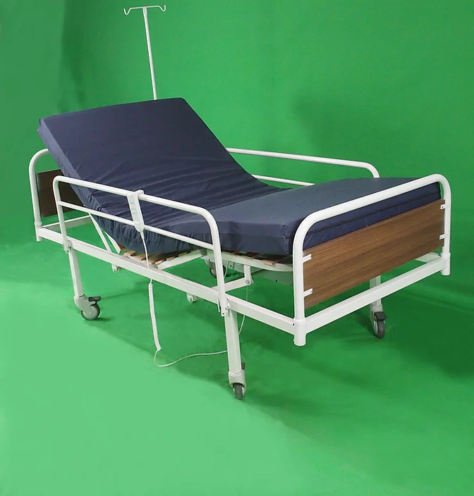 Hasta Yatağı 2 Motorlu Ekonomik Hasta Karyolası Sırtı Başı Kalkar Hastane tipi